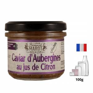 Caviar d’Aubergines grillées au jus de Citron et Piment d’Espelette